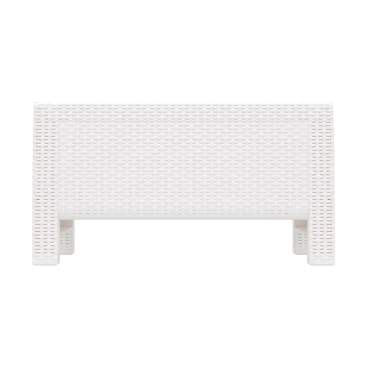 Стол пласт. "ротанг плюс" 765*570*420 мм (белый) (1) "альтернатива" м8421