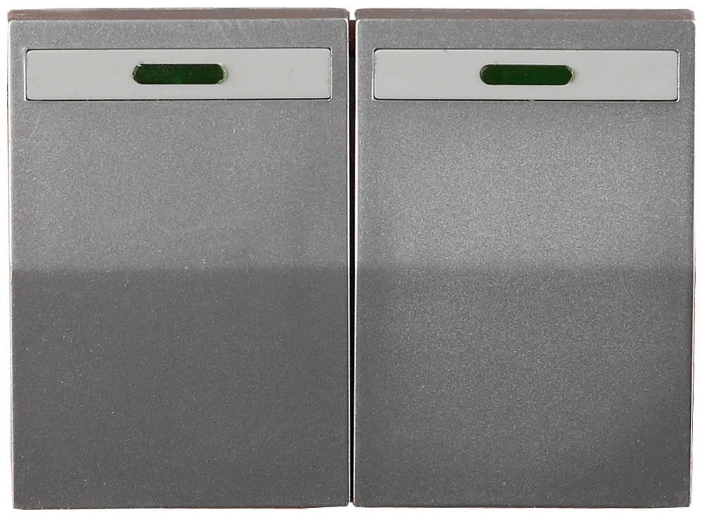 СВЕТОЗАР Эффект, без вставки и рамки, двухклавишный выключатель (SV-54435-SM)