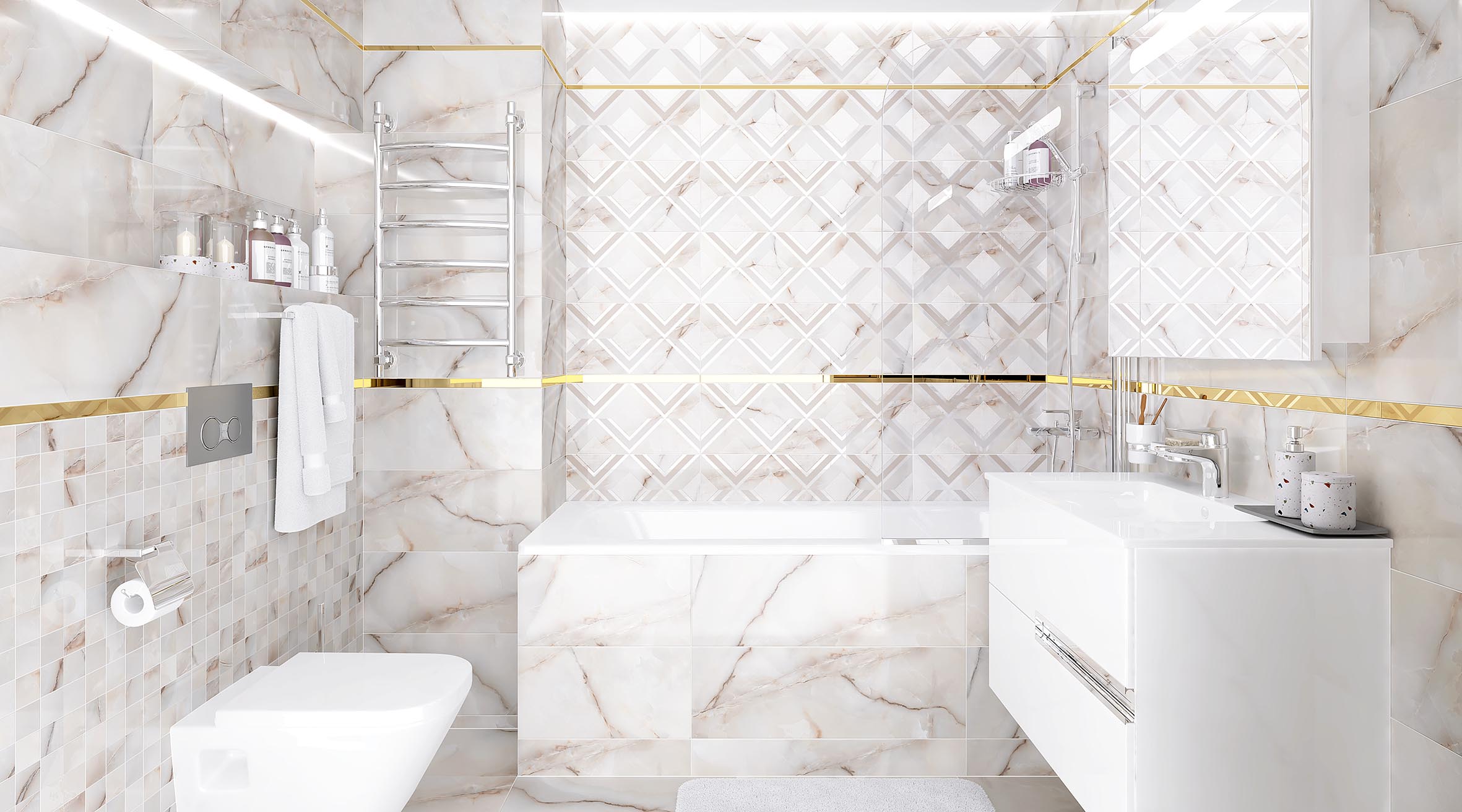 Lumis бежевый 25x75