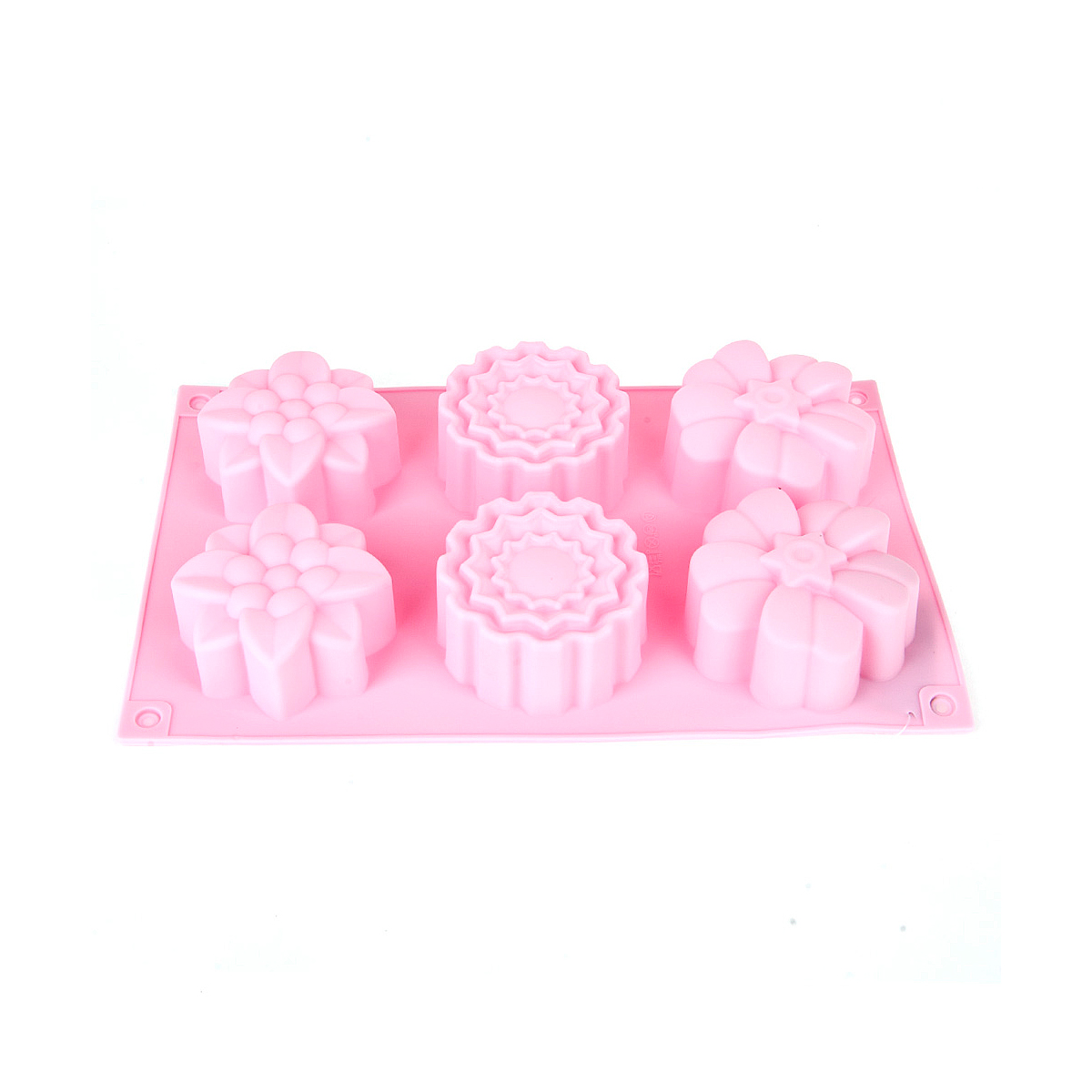 Форма для выпечки силикон. "цветочный хоровод" 6 ячеек d=7 см, 27*17*3,5 см (1/144) 9902615