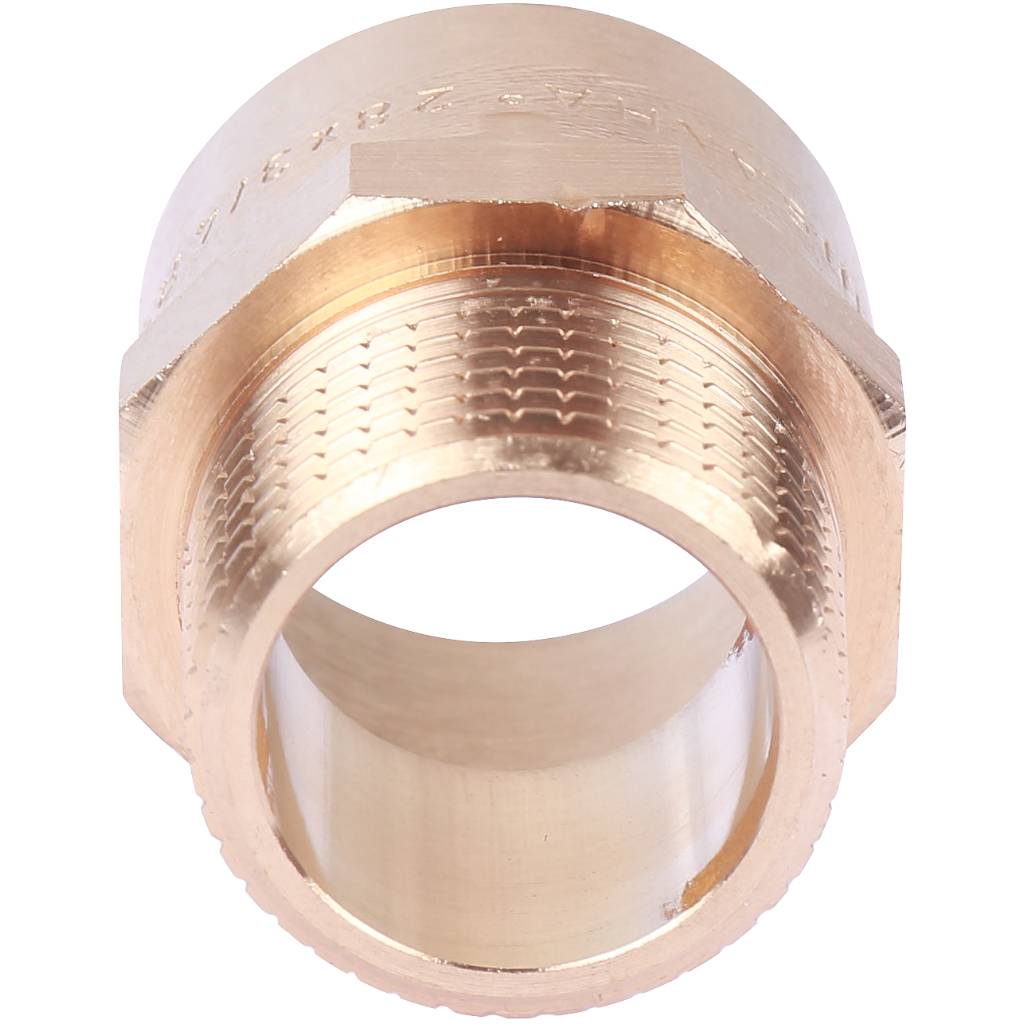 Муфта 28х3/4" переходная (НР) под пайку с наружной резьбой SANHA бронзовая 142432834