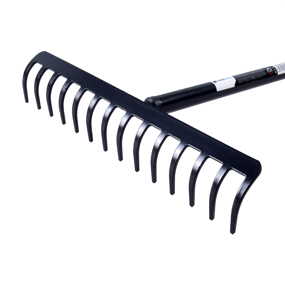 Грабли 14 зубов прямые, алюм. черенок (1/3) "ideal pro" 40-208