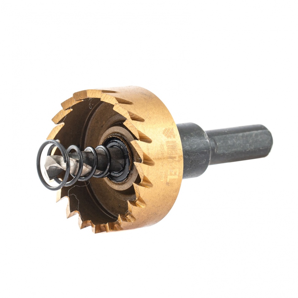 Коронка по металлу HSS, 35 мм, нитридтитановое покрытие Denzel (724110)