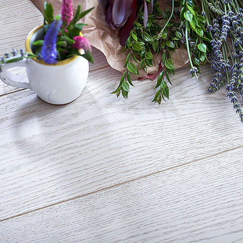 Паркетная доска Upofloor Дуб Гранд Нордик Лайт белый матовый однополосный Oak Grand Nordic Light 1S