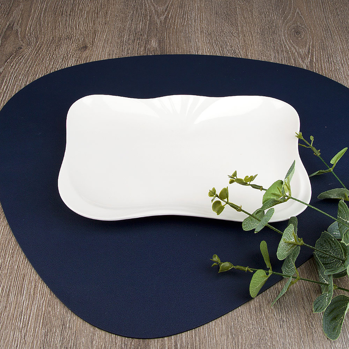 Блюдо сервировочное "маршмеллоу" 25*17*2 см, фарфор (1/5/30) "nouvelle home" 0530210