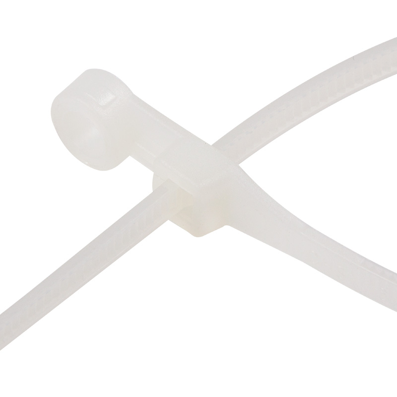 Хомуты нейлон под винт 4,3 х 200 мм (набор 100 шт.), белые (1/10/100) "rexant" 07-0204