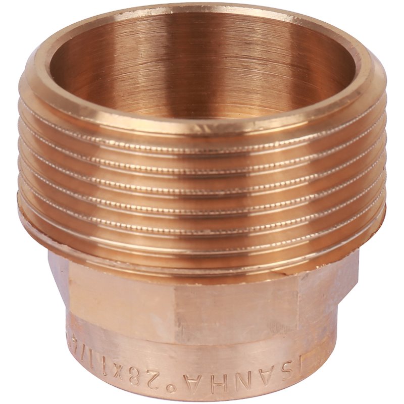 Муфта 28х1 1/4" переходная (НР) под пайку с наружной резьбой SANHA бронзовая 1424328114