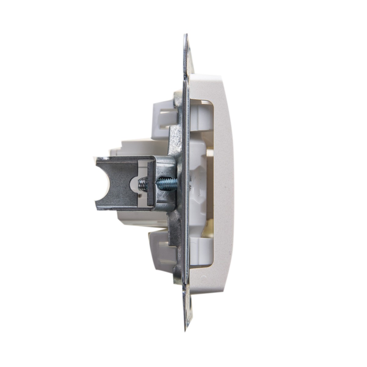 Розетка компьютерная "glossa" 1 местн. rj45 (механизм) перламутр (1/10/160) "schneider"