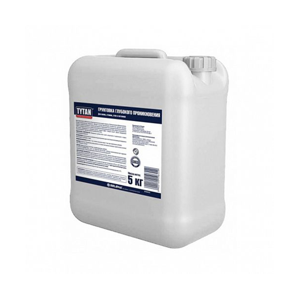 Грунтовка глубокого проникн. для наружн. и внутр. работ 5 кг (1) "tytan professional"