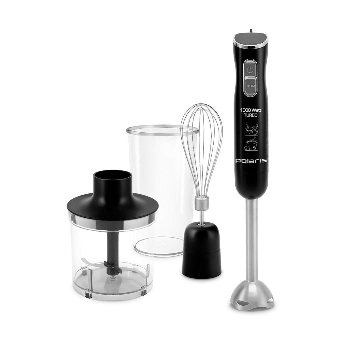 Блендер погружной phb 1072, 1000 вт, 2 скорости (1/6) "polaris"