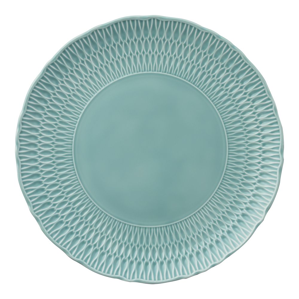 Блюдо круглое "sofia" голубая глазурь 32 см (1/6/12) "cmielow" 0882290 sofia lb05