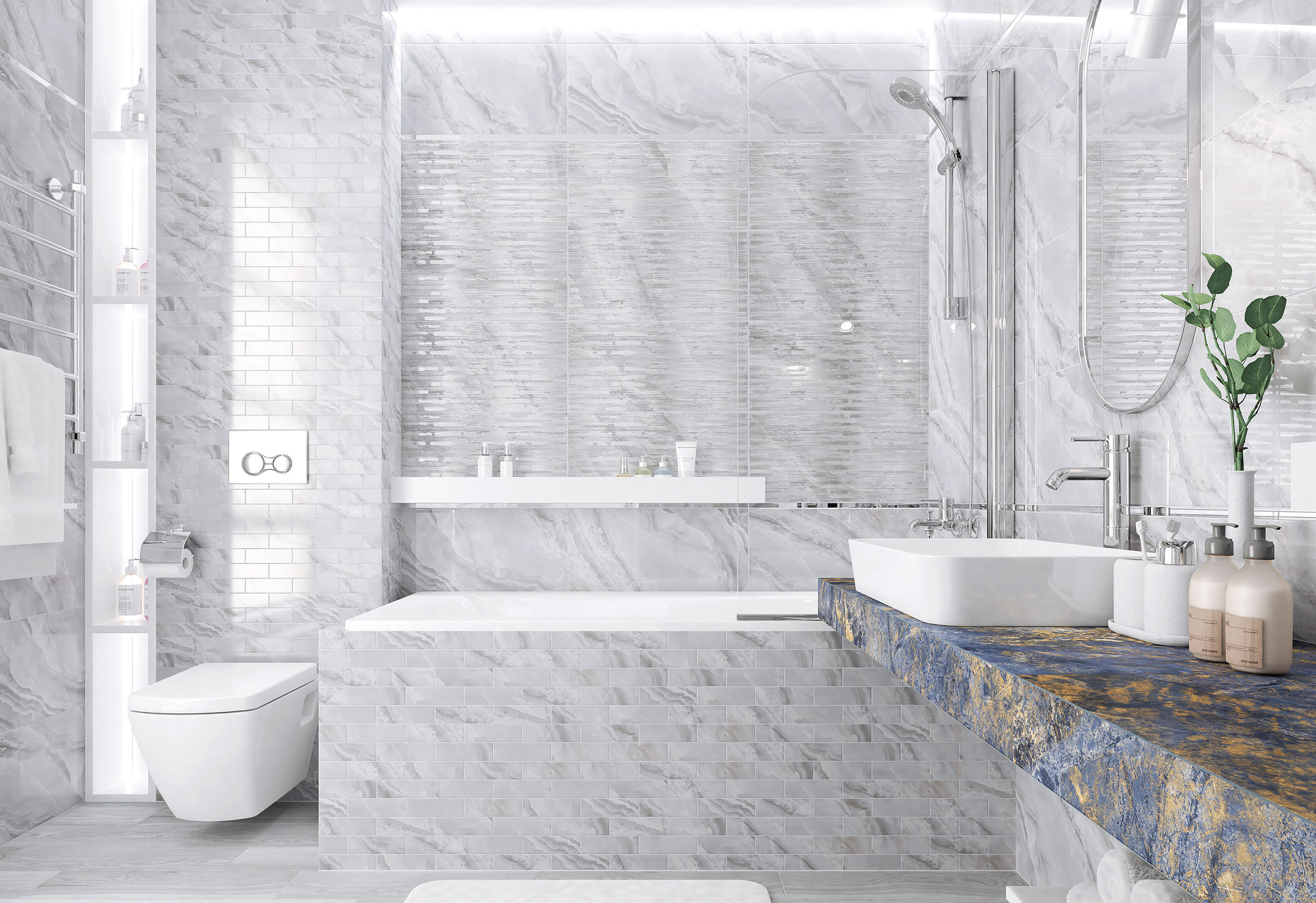 Aquatic голубой 18-00-61- 30x60