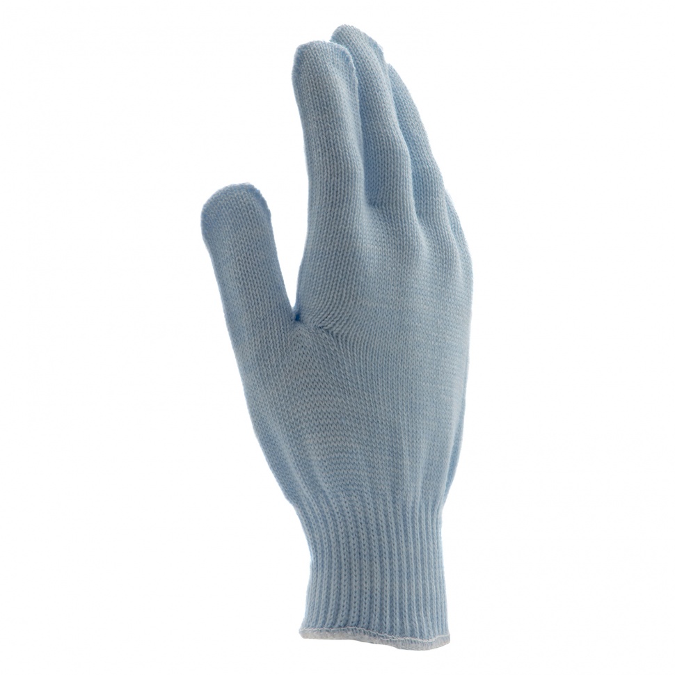 Перчатки трикотажные, акрил, ПВХ гель, "Протектор", цвет зенит, оверлок Сибртех (68666)