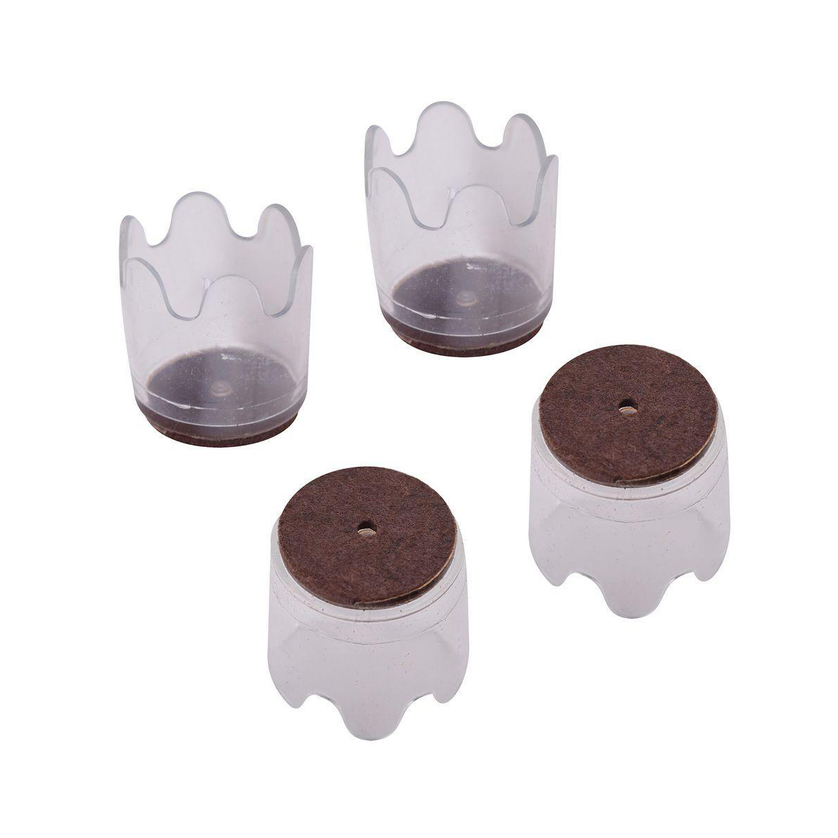 Протекторы для мебели набор 4 шт. d-4 см, войлок/пвх (1/6/96) "мультидом" vl45-28