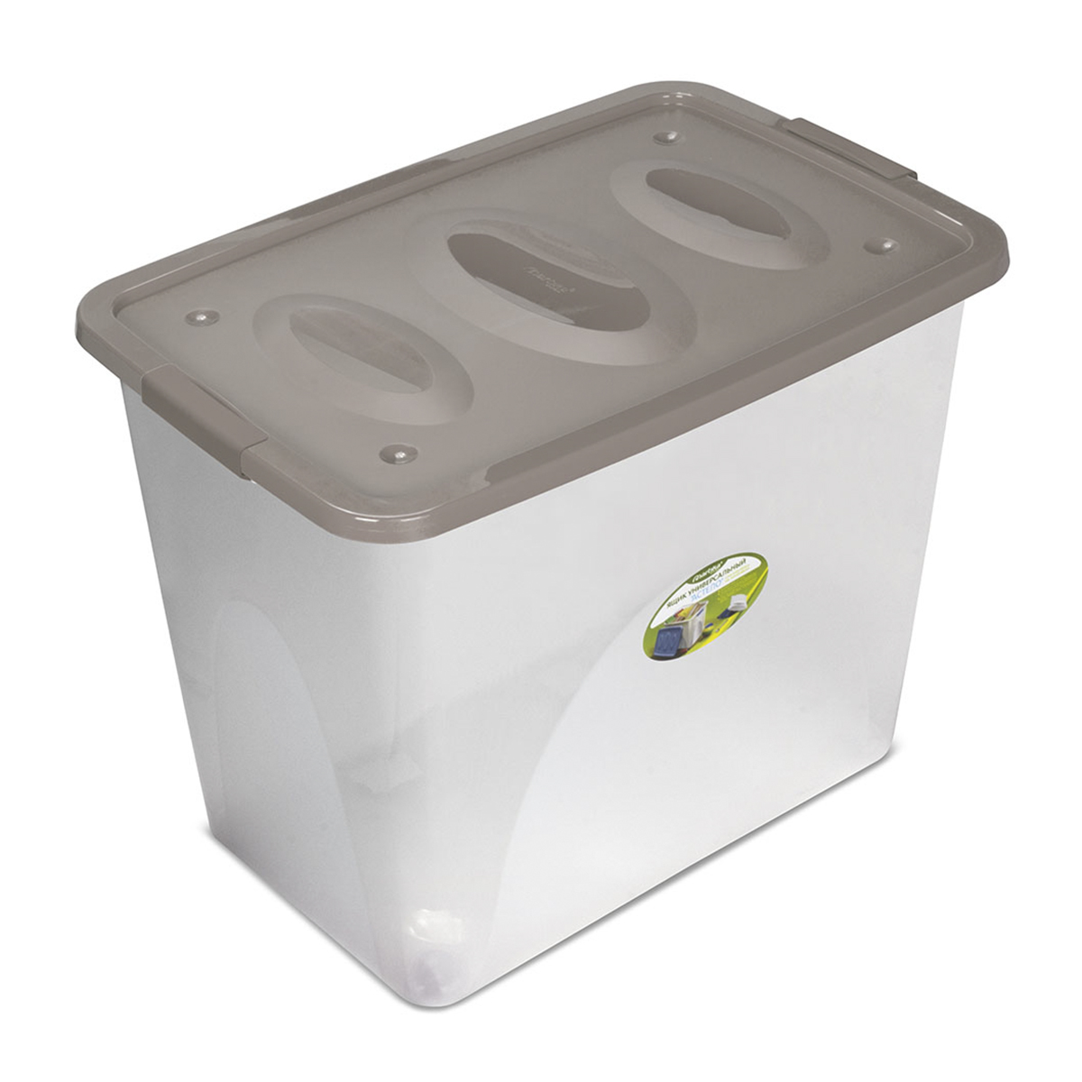 Ящик универс. "астело" 600*400*480 мм на колесах (коричнево-серый) (1/4) "мартика" с667ксер