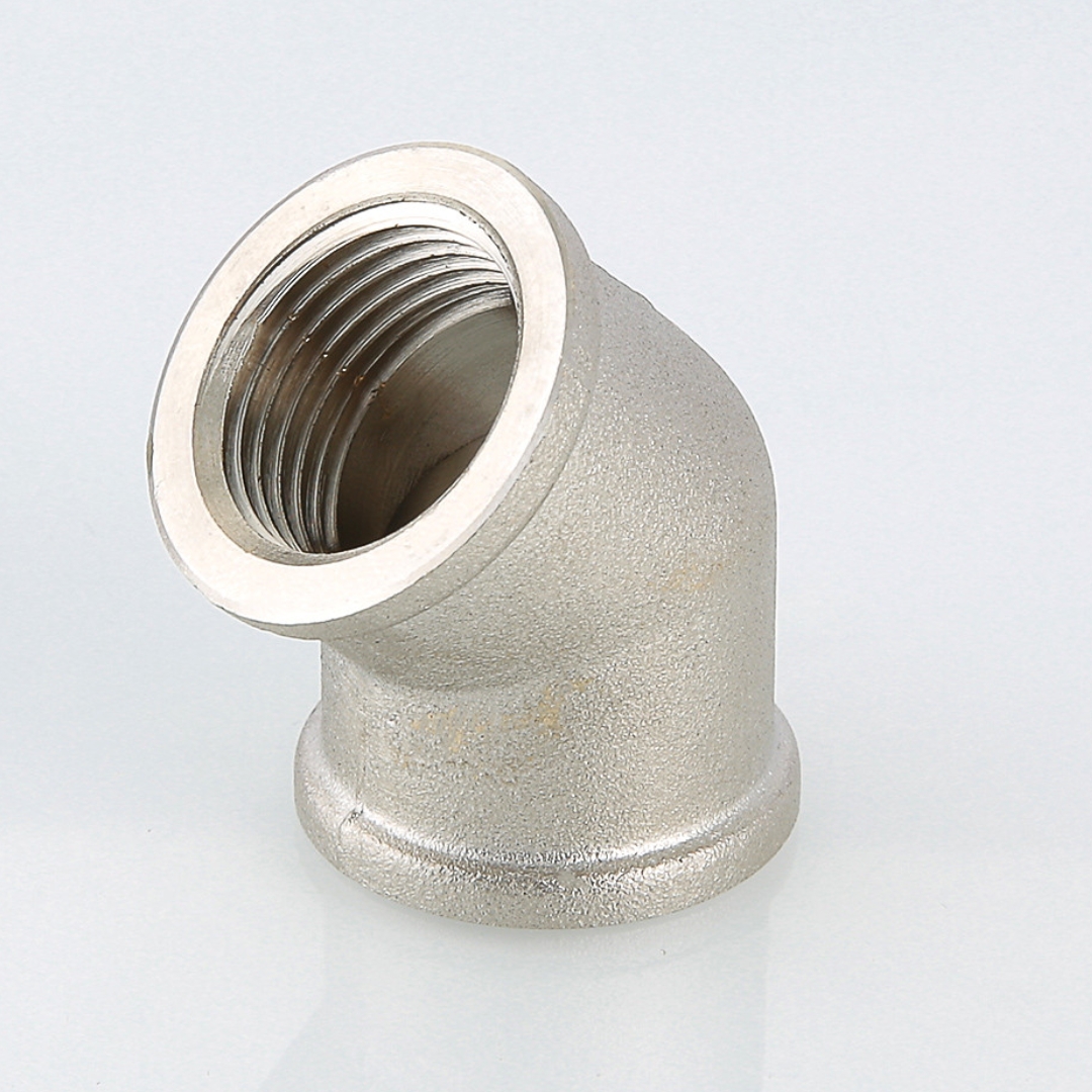 Угол 45° резьбовой (ВР) 3/4" латунь-никель VALTEC (VTr.091.N.0005)