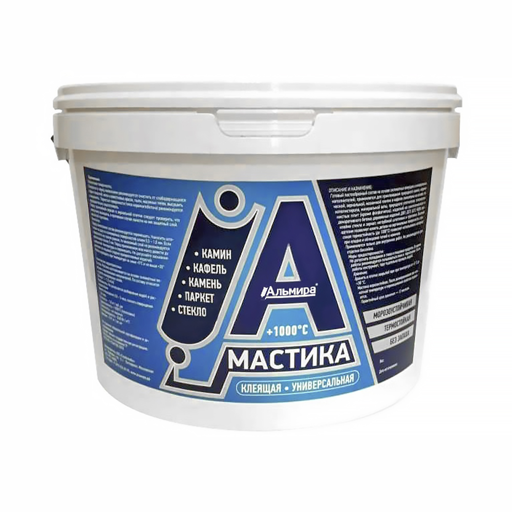 Мастика универсальная клеящая термостойкая  9 кг (1/45) "альмира"