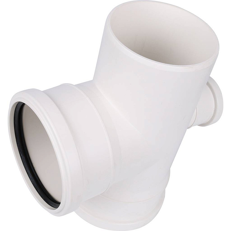 Крестовина 87° одноплоскостная 110 х 110 х 50 мм шумоизол. для вн.канализации SINIKON Стандарт