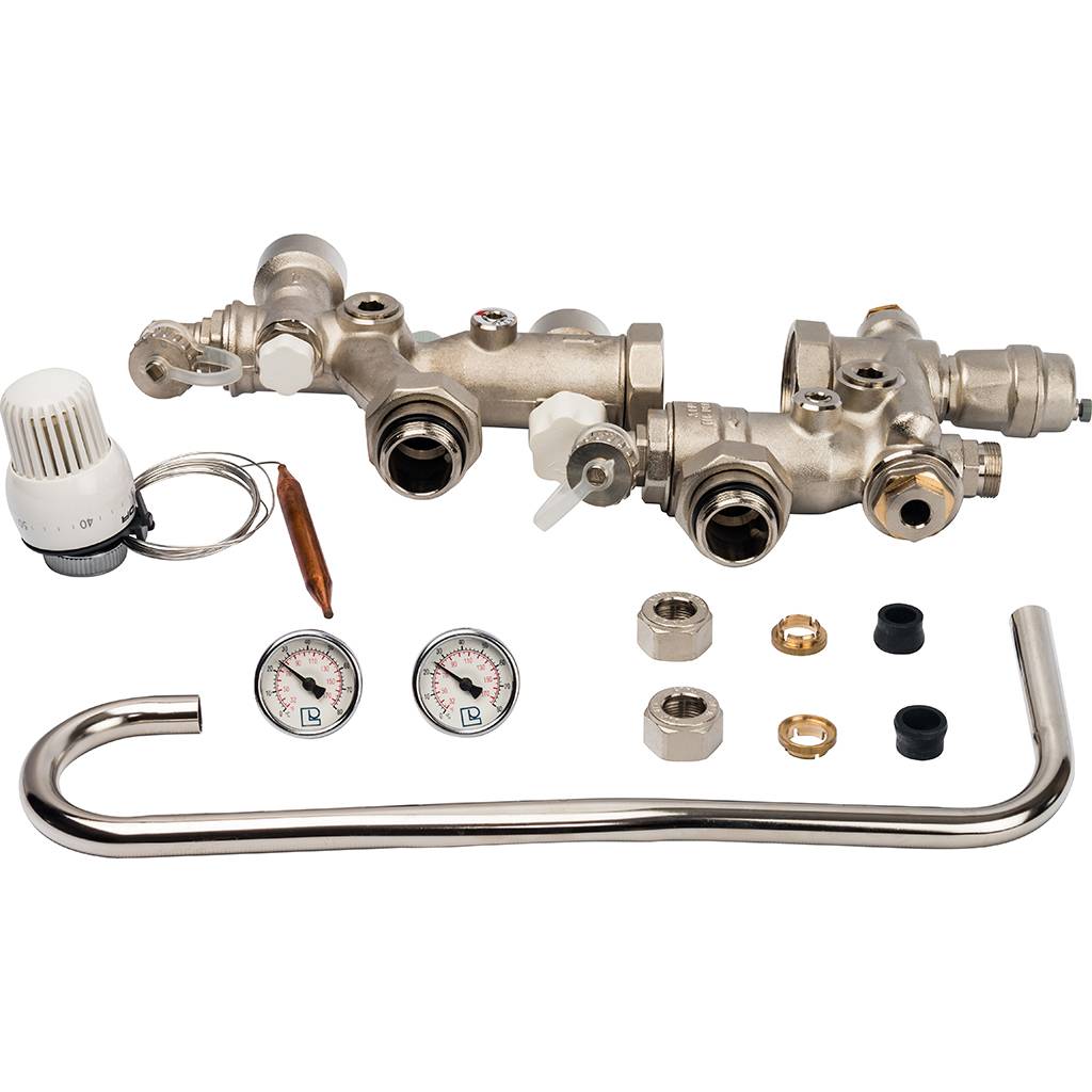 Насосно-регулировочная группа с соединением G1"1/2X 130мм для насоса