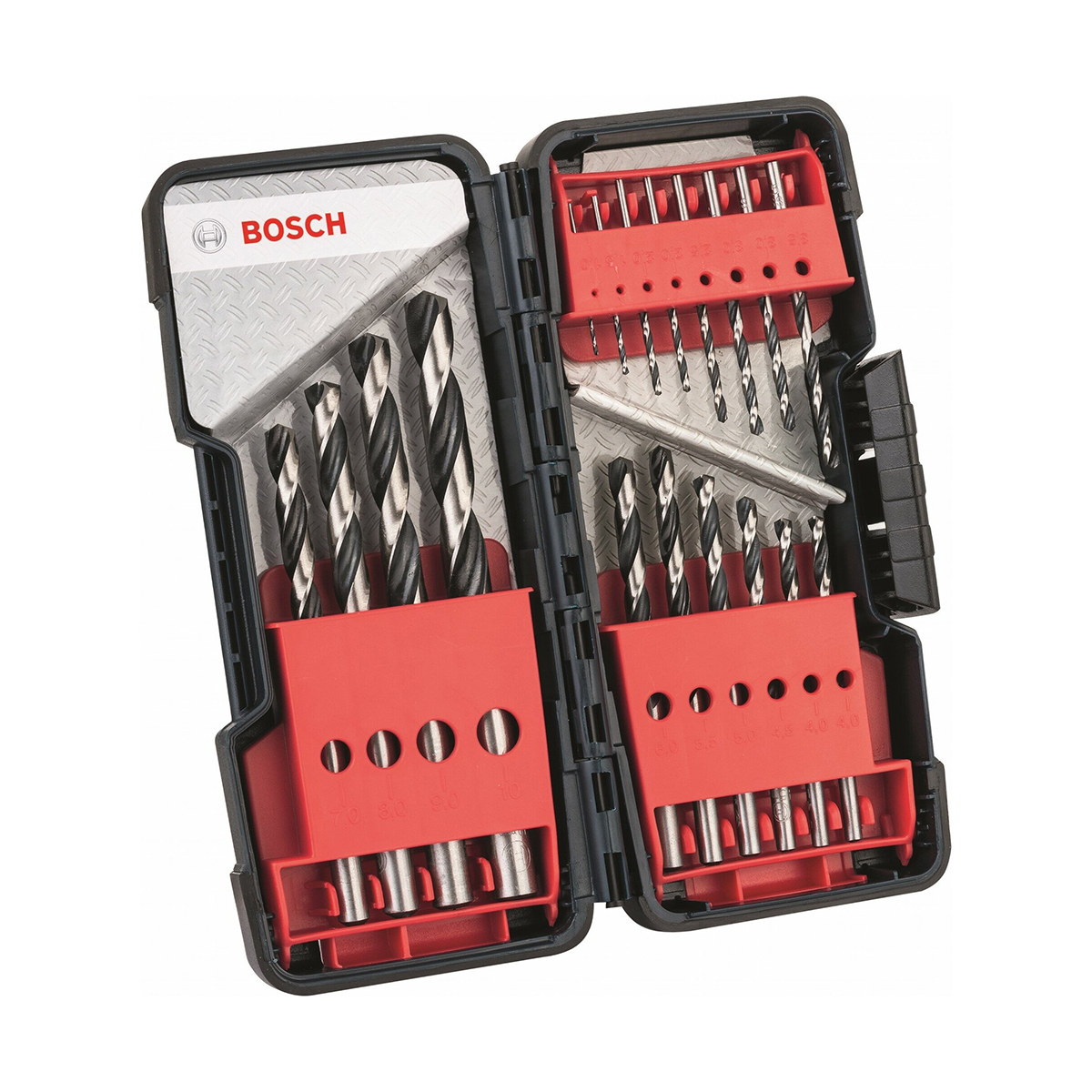Сверла по металлу hss "pointteq" 1-10 мм (набор 18 шт.), tbox (1) "bosch" 2608577350
