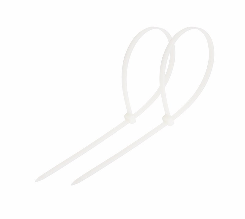 Хомуты нейлон 4,8 х 200 мм (набор 100 шт.), белые (1/10/100) "rexant" 07-0200-5