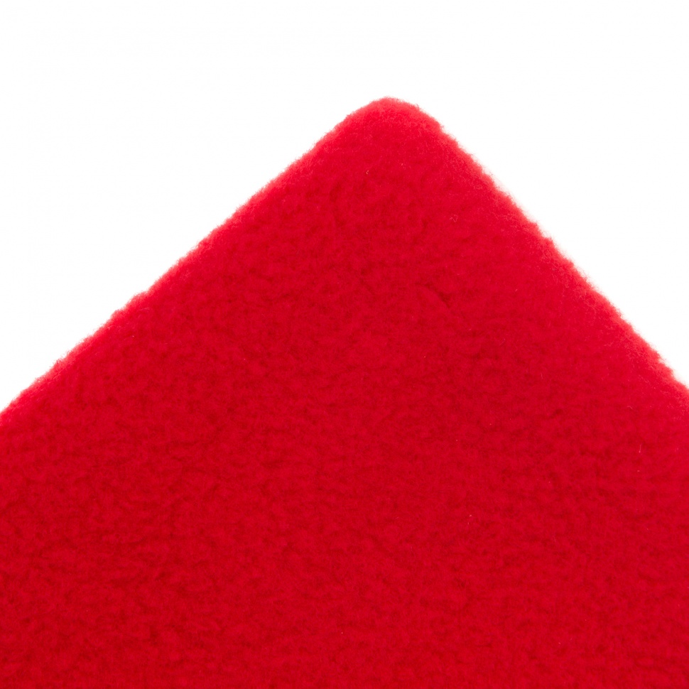 Шапка с отворотом из флиса для взрослых, размер 56-57, красная Сибртех (68821)