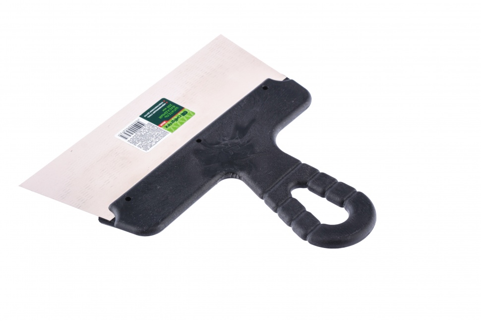 Шпатель фасадный из нержавеющей стали, 200 мм, пластмассовая ручка Сибртех (85438)