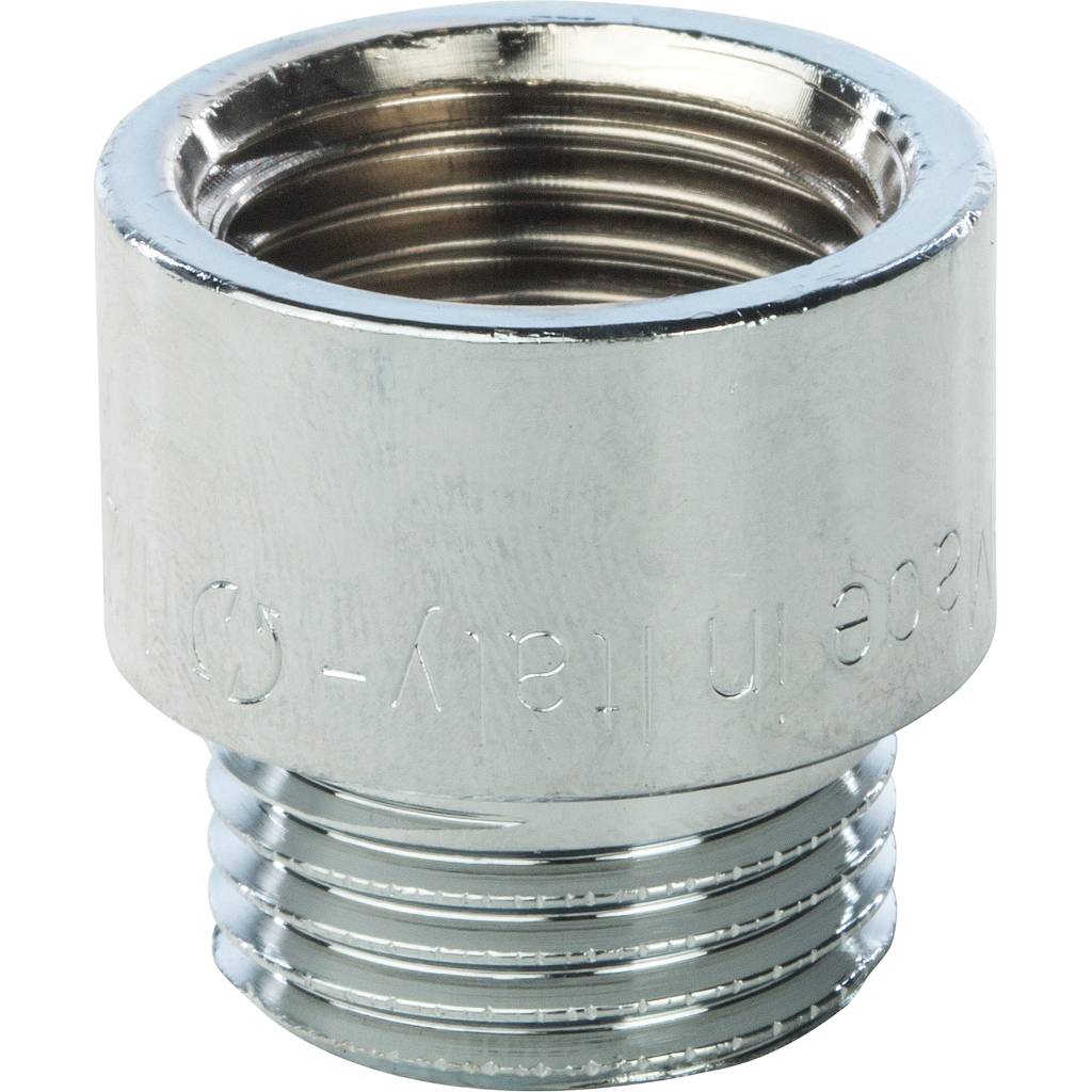 Удлинитель резьбовой ВН 1/2" x 15 мм хром STOUT