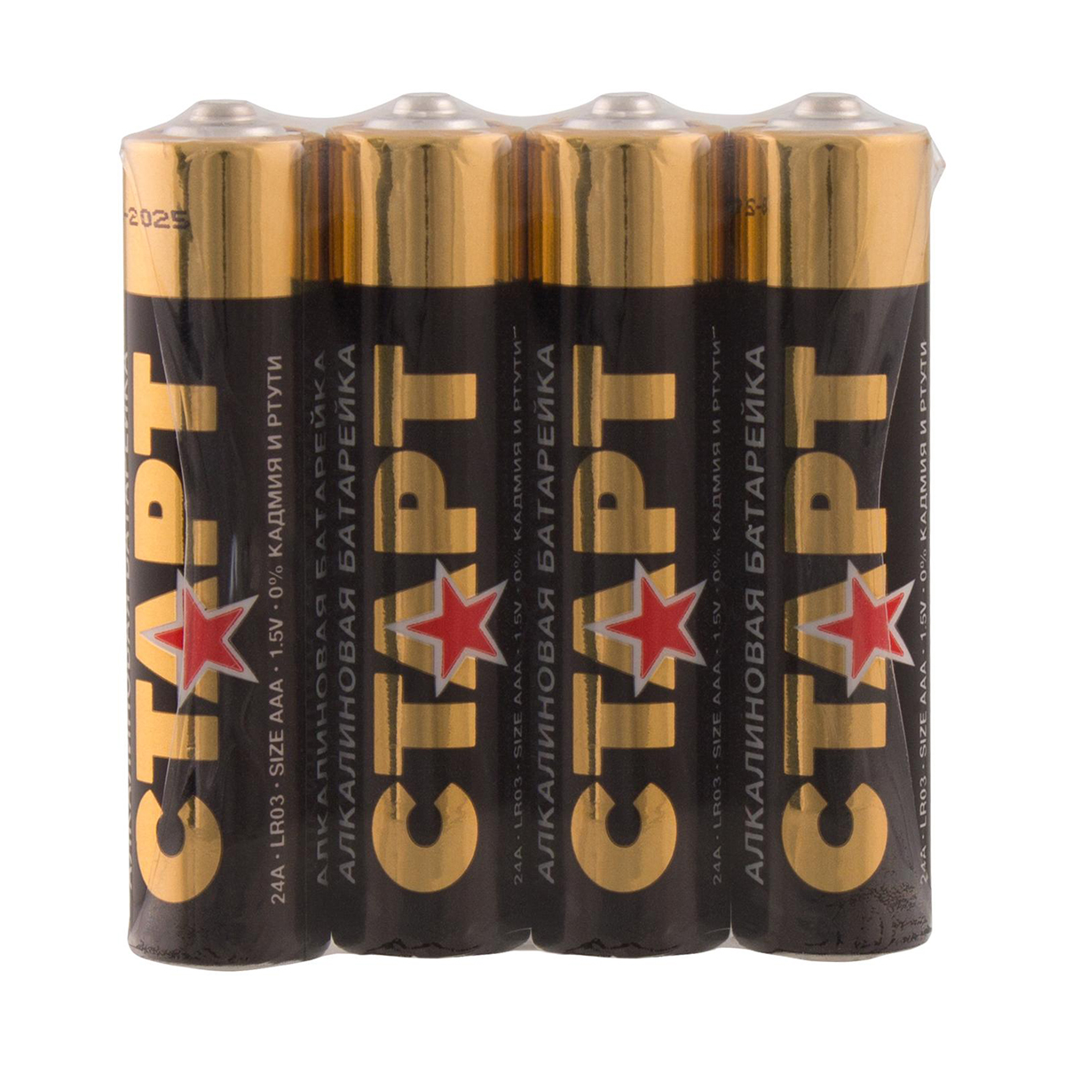 Батарейка "старт" lr03-sh4  тип ааа (4 шт. в слюде) (10/180)