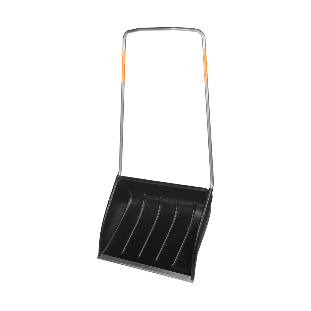 Движок для снега "snowxpert" 740*565 мм стальная п-образ. ручка, стальн. пластина "fiskars" 1003470