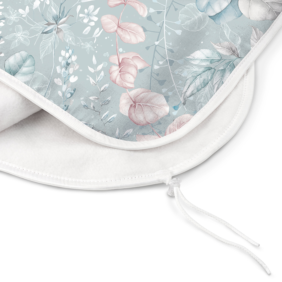 Чехол для гладильной доски "botanic blue" 130 х 47 см (1/30) "valiant" bt-bl13047-l