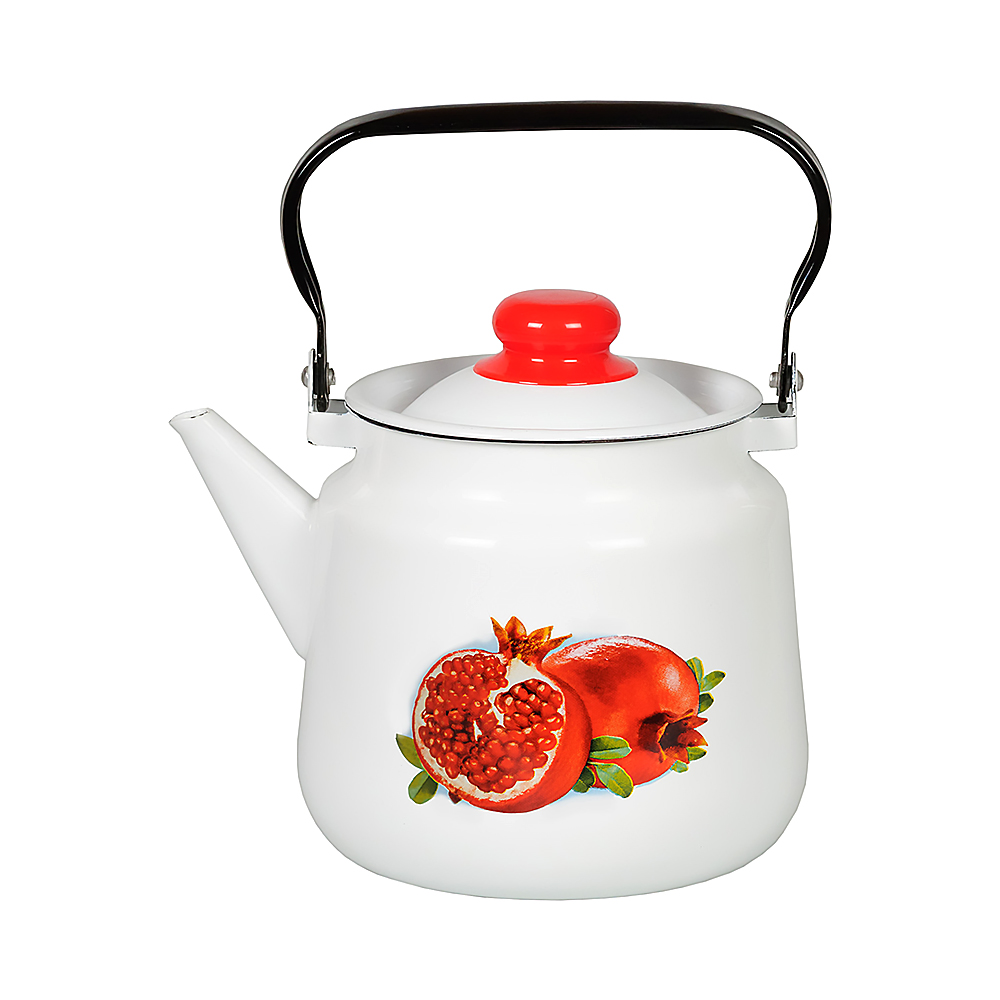 Чайник эмалиров. декор. 3,5 л (1/4) "стальэмаль"  1с26с