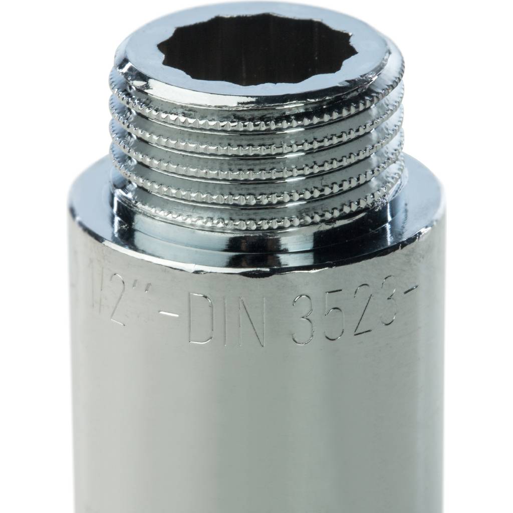 Удлинитель резьбовой ВН 1/2" x 40 мм хром STOUT