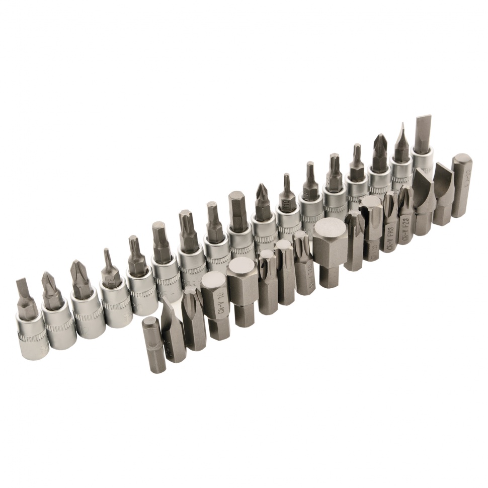 Набор инструментов 82 предмета, CrV, 1/2", 1/4" Сибртех (13514)