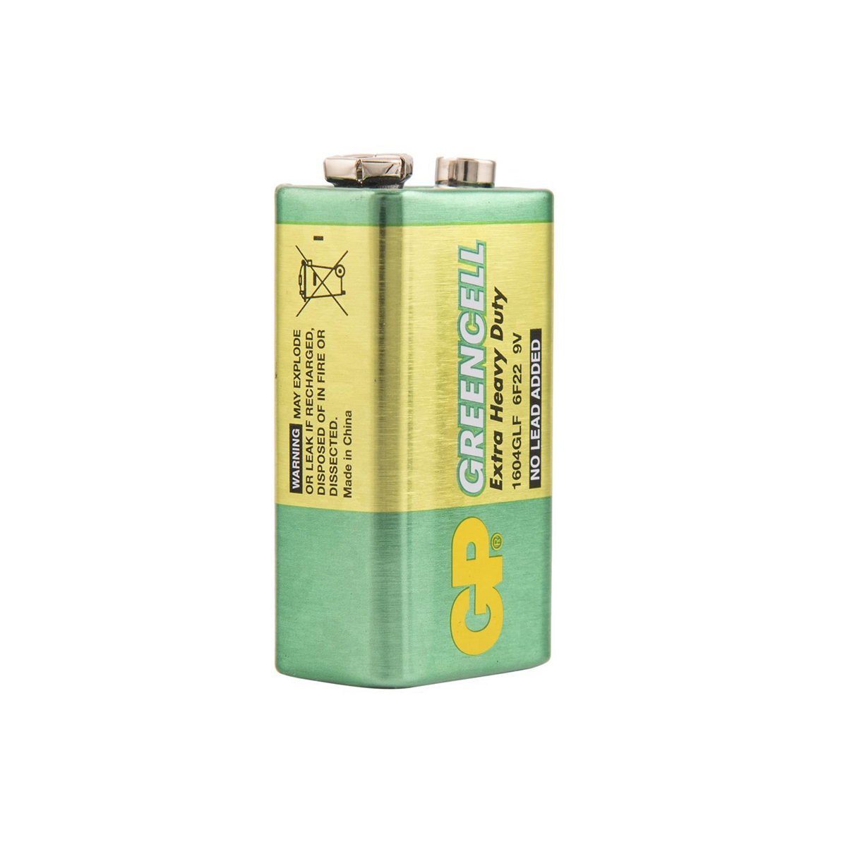 Батарейка gp greencell 1604g-b  крона (1 шт. в слюде) (10/500)