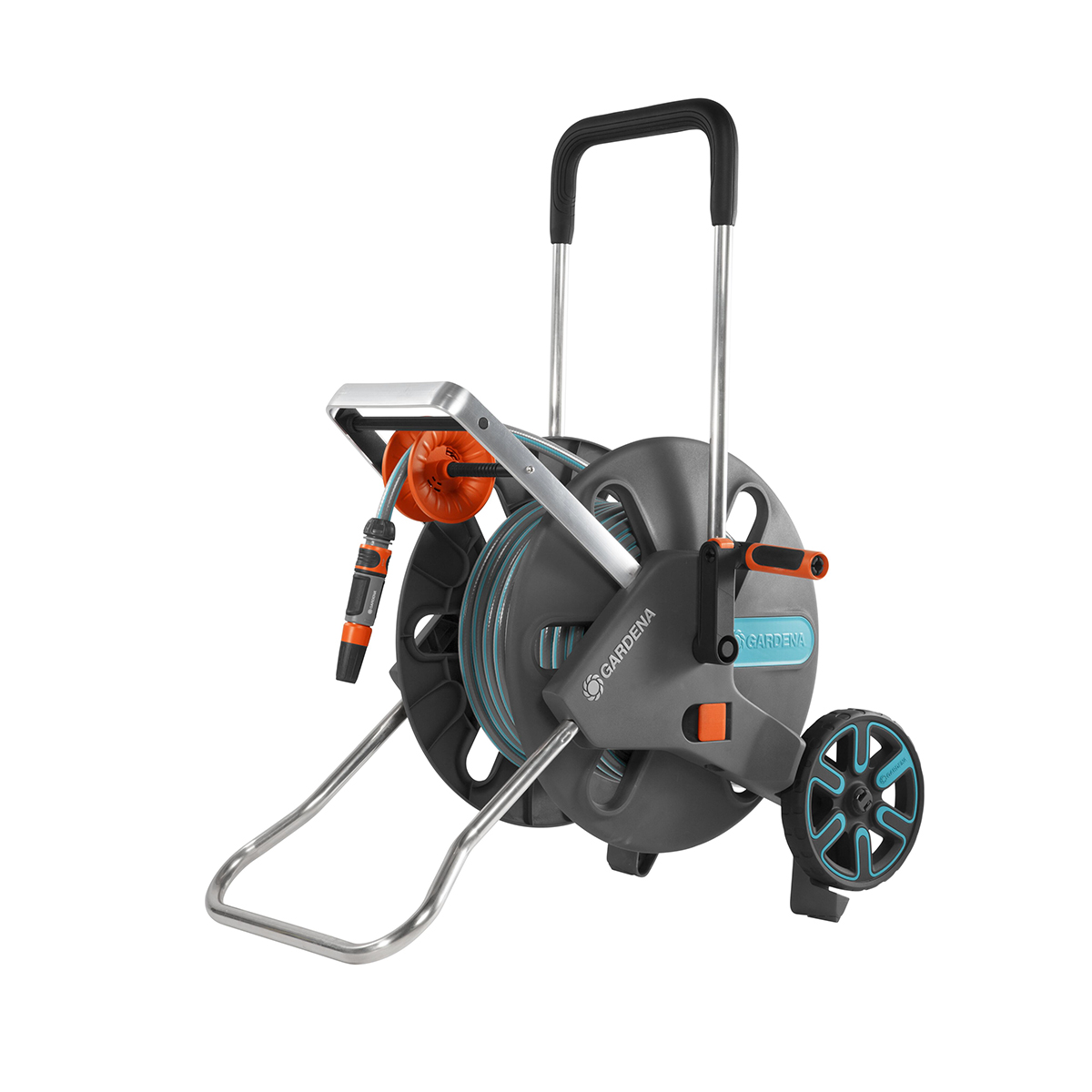 Тележка "cleverroll l easy" с шлангом "classic" 25 м, комплект для полива "gardena" 18522-32.000.00