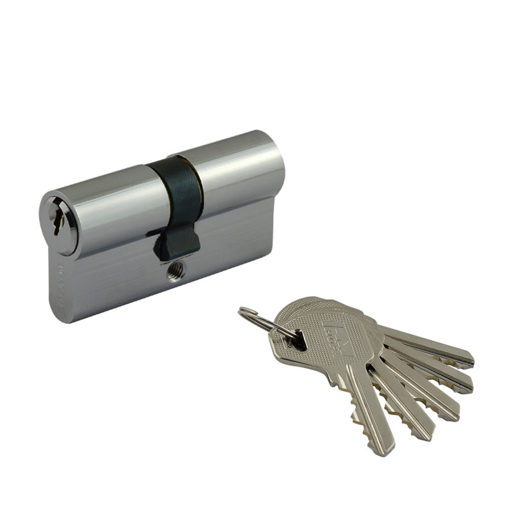 Цилиндров. механизм л-60 (30-30) (ключ/ключ) хром (1/10/80) "нора-м"