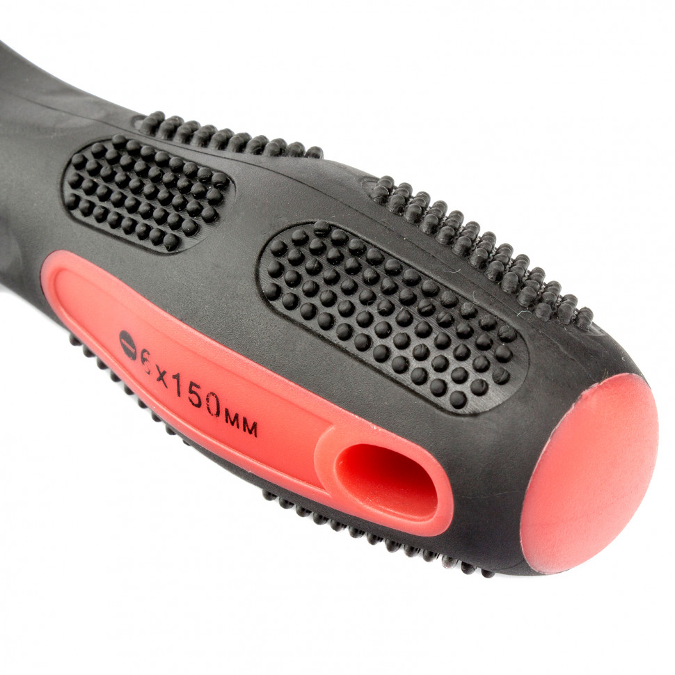 Отвертка Anti-Slip, SL6 х 150 мм, CrV, двухкомпонентная рукоятка Matrix (12222)