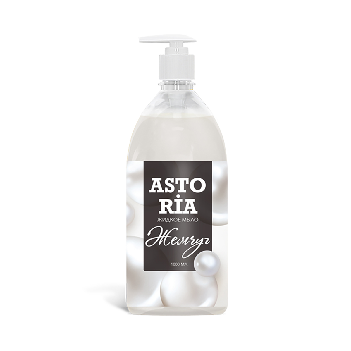 Жидкое мыло "astoria" (жемчуг)  1 л  с дозатором (1/6)  "grass"