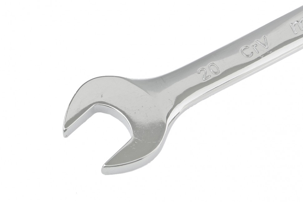 Ключ комбинированный, 20 мм, CrV, полированный хром Matrix (15164)