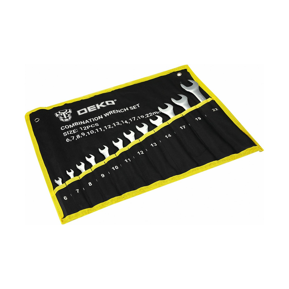 Ключи комбинированные гаечные dkht12-1 набор 12 шт. (1) "deko" 065-0988