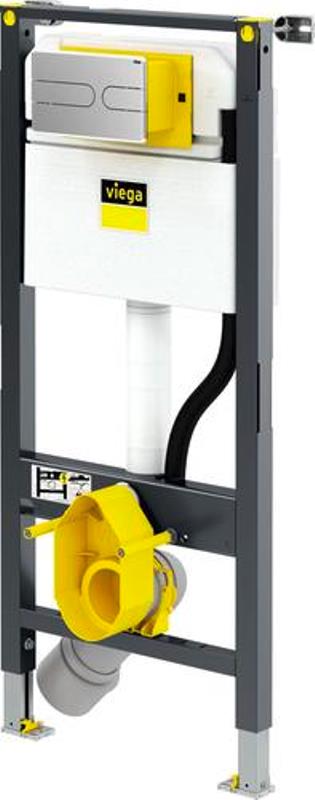 Модуль Prevista Dry для подвесного унитаза 112 см Viega с подкл. унитаза-биде: 771980 + 776619 + 773