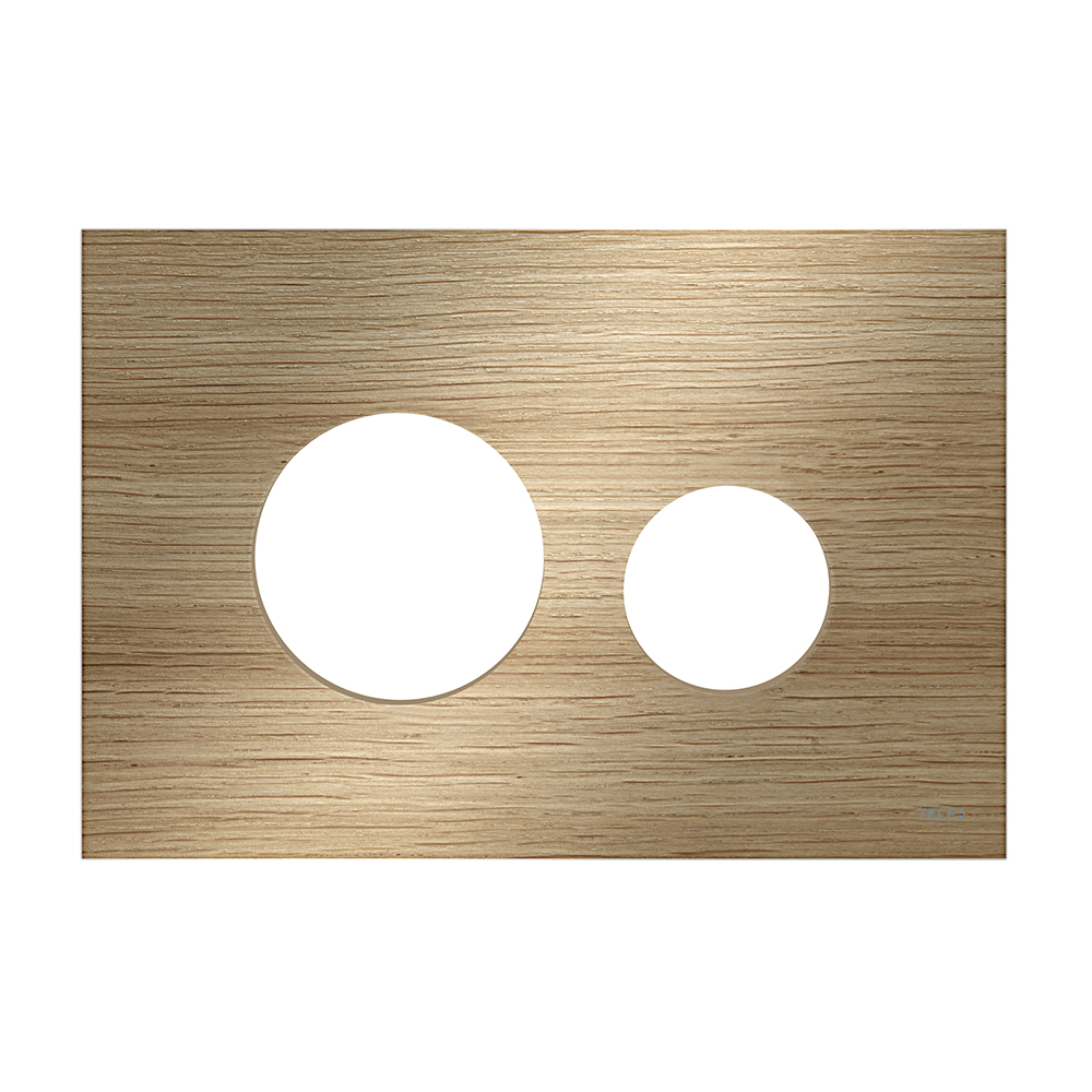 Деревянная лицевая панель смыва TECEloop modular дуб для инсталляции унитаза 150 x 220 x 11 мм