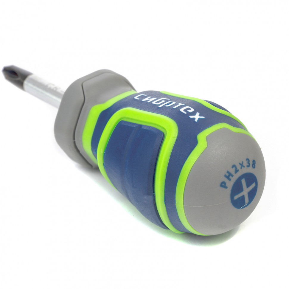 Отвертка PH2 х 38 мм, CrV, четырехкомпонентная рукоятка Сибртех (12270)