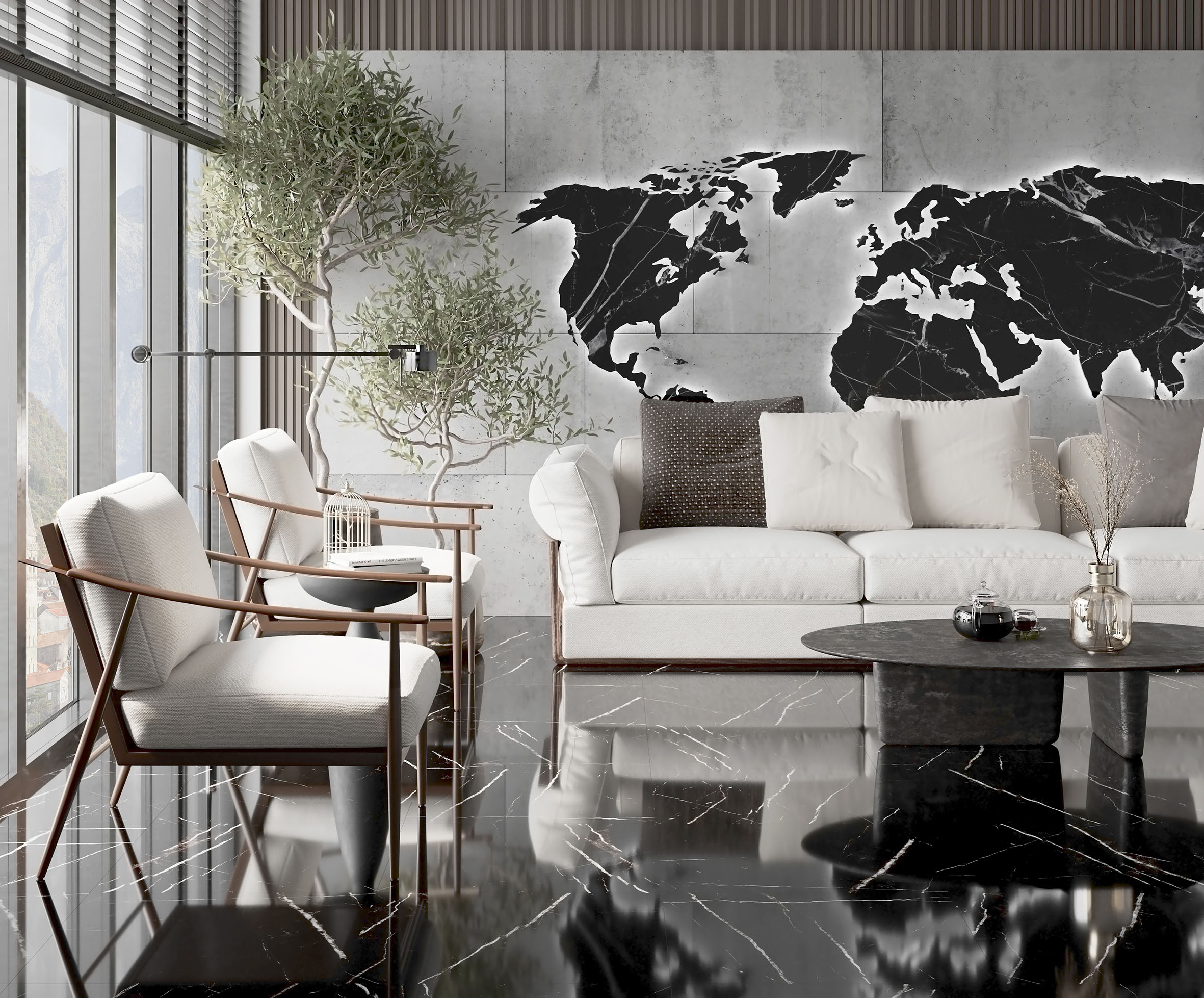 Black marquna керамогранит полированный 60x60