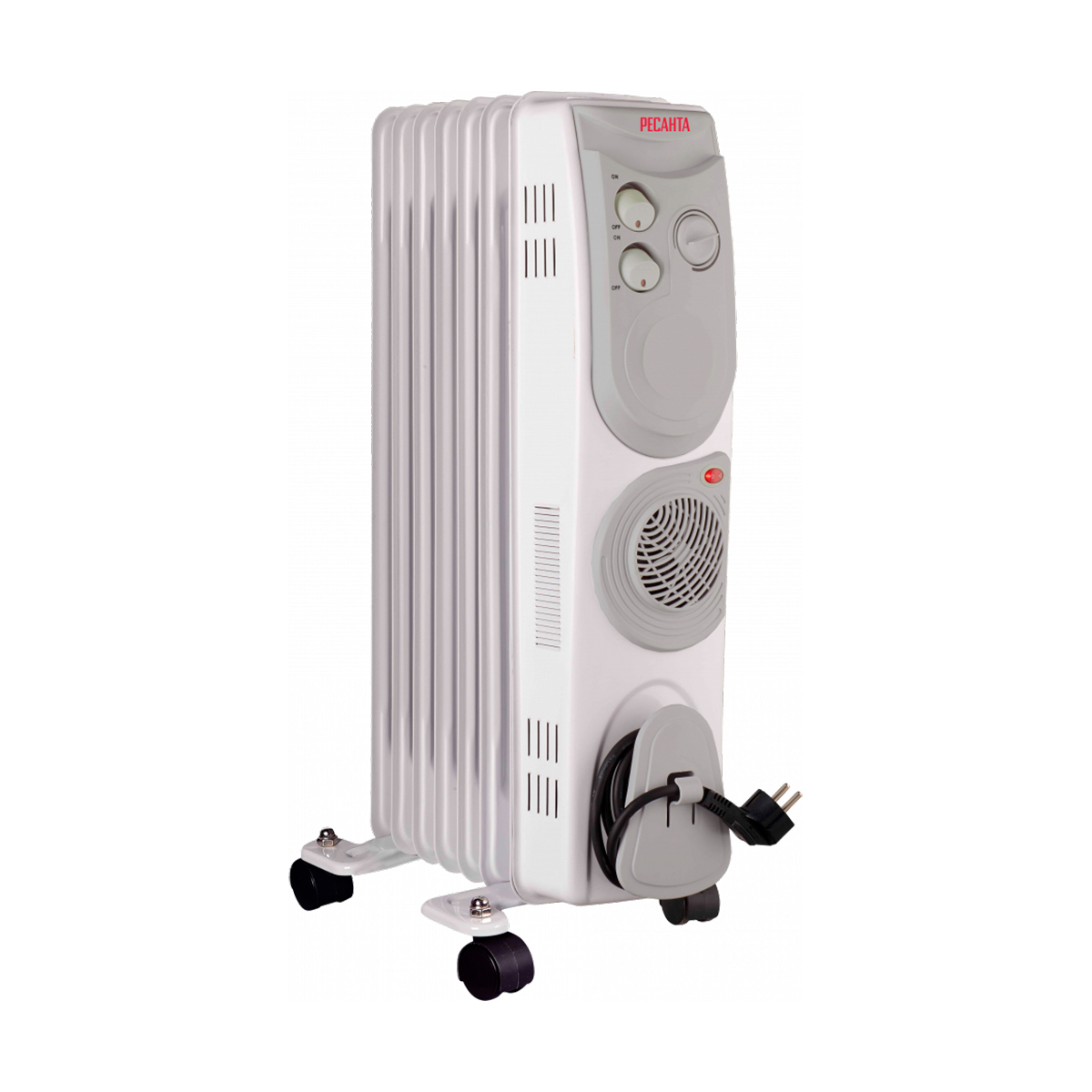 Радиатор масл. ом-7нв 7 секций 1,9 квт "ресанта"