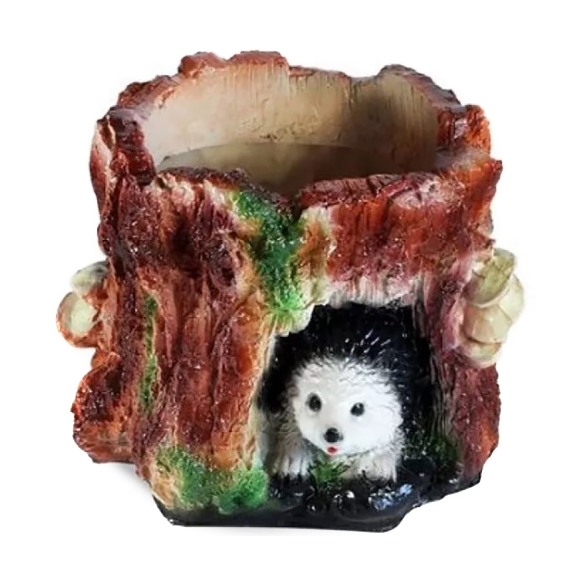 Кашпо садовое "еж на пне" 190*260 мм "гарденвилл"