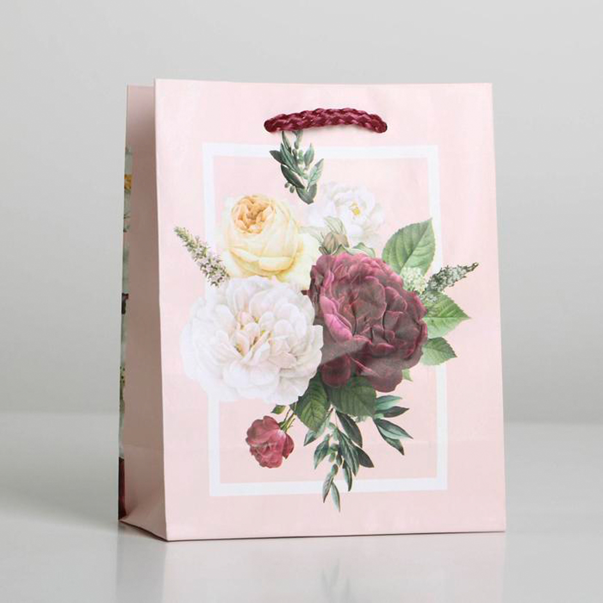 Пакет подарочный ламинир. "love" 12*15*5,5 см (1/95) "доступные радости" 6582681