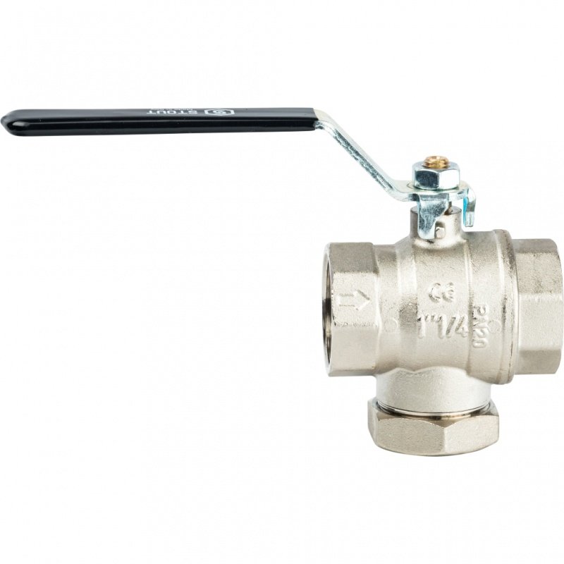 Кран шаровый STOUT ВВ 1"1/4 с фильтром