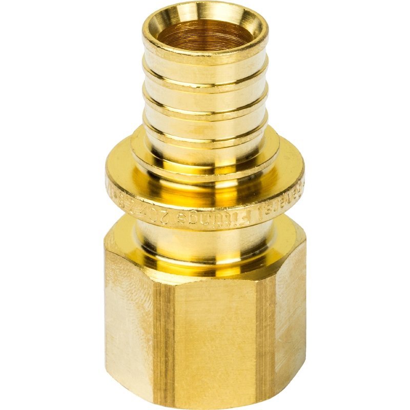 Муфта ВР 20 x 1/2" аксиальная для труб PE-X STOUT